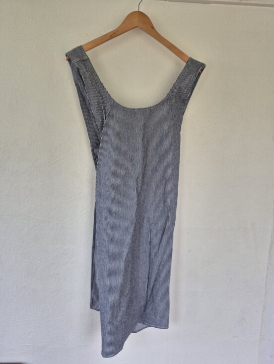 Other - Cross Back Apron Blue And White Stripes
